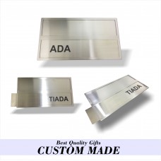 Stainless Steel Metal Slot In Name Plate